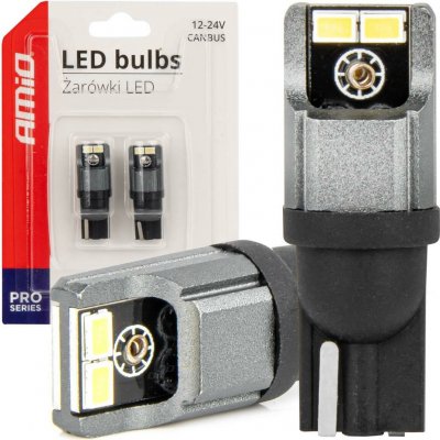 LED žárovky CANBUS 3020 4SMD T10 W5W W10W 12V/24V AMIO-03717 – Hledejceny.cz