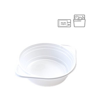 ECOFOL Jednorázová plastová miska na polévku PP 500 ml opakovaně použitelná párty