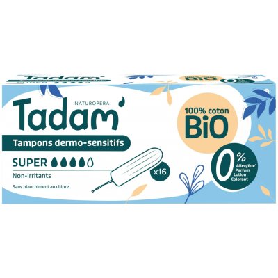 Tadam Tampony z BIO bavlny Super 16 ks – Zboží Mobilmania