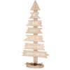 Vánoční dekorace MagicHome Vianoce Dekorace Woodeco XS001 Strom s tabulkami 40x17 cm 2 ks ST8090155