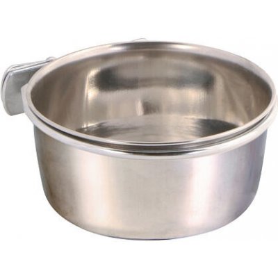 Trixie Nerezové krmítko s pevným úchytem do klece 300 ml/ø 9 cm – Zboží Dáma