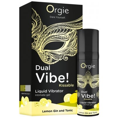 Orgie Dual Vibe! Kissable Liquid Vibrator Pina Colada 15 ml – Zboží Dáma