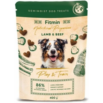 Fitmin NP Play and Train Lamb & Beef výcvikový pamlsek 400 g – Zboží Mobilmania