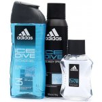 Adidas Ice Dive Men EDT 50 ml + deospray 150 ml + sprchový gel 250 ml dárková sada – Sleviste.cz