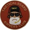 Nášivka ARMED PATCHES PVC nášivka Tactial Beard Owners Club, červená