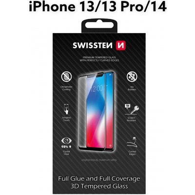 SWISSTEN Ultra Durable 3D FULL GLUE Glass pro Apple iPhone 13 13 Pro černá 64701890 – Zboží Živě