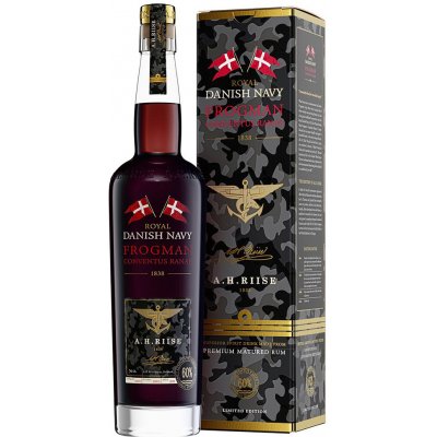 A.H. Riise Royal Danish Navy Frogman Rum 60% 0,7 l (karton)