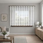 Dekorační žakárová záclona s řasící páskou AKRAM 160 bílá 300x160 cm MyBestHome – Hledejceny.cz