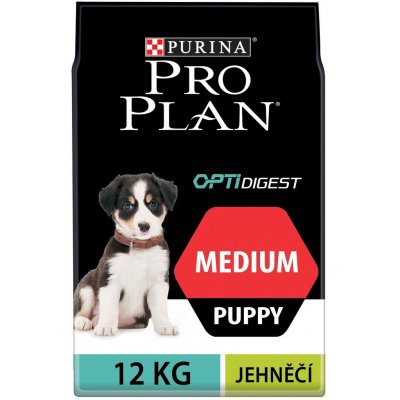 Purina Pro Plan Medium Puppy Sensitive Digestion jehněčí 12 kg – Hledejceny.cz