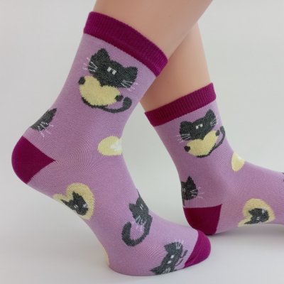 Trepon Dívčí ponožky Mína, fialové – Zboží Mobilmania
