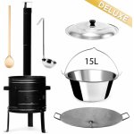 Perfect Home PL-Set-70 DELUXE Kotlíková souprava 15L, 6ks – kotlina/kotlík/poklice/vařečka/naběračka/deska – Zboží Dáma