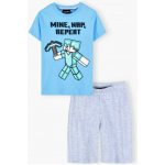 Pyžamo Minecraft f UK 48700 - 147a sv. modro šedé – Zboží Dáma