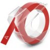 Barvící pásky Kompatibilní páska s Dymo S0898150, 9mm x 3m, bílý tisk / červený podklad