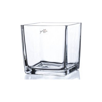 Nohel Garden Vázička CUBE strojní výroba skleněná 14x14x14cm MOM 6ks – Zboží Dáma