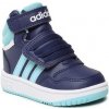 Dětské kotníkové boty adidas Hoops Mid Shoes IF5314 modrá