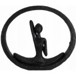 Home Styling Collection Figurka jóga výška 19,5 cm barva černá – Sleviste.cz