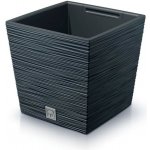 Prosperplast Květináč FURU SQUARE LOW 24 cm antracit – Zboží Dáma