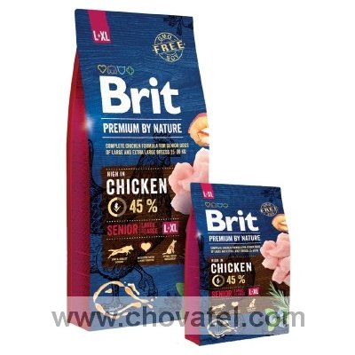 Brit Premium Dog Nature Senior L + XL 2 x 15kg