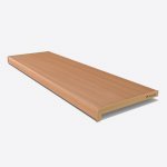 Vnitřní parapet PVC 150x40 mm, Buk – Sleviste.cz