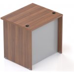 Nábytek Designový cz LKA08 19 Recepční pult Komfort ořech / šedý – Zboží Mobilmania