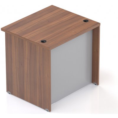 Nábytek Designový cz LKA08 19 Recepční pult Komfort ořech / šedý – Zboží Mobilmania