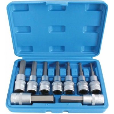 SATRA S-H912S Zástrčné hlavice Imbus 1/2" H4-H17, prodloužené 80 mm, sada 9 ks – Hledejceny.cz