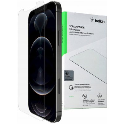 Belkin ScreenForce UltraGlass anti-microbial iPhone 12/12 Pro OVA037zz – Hledejceny.cz