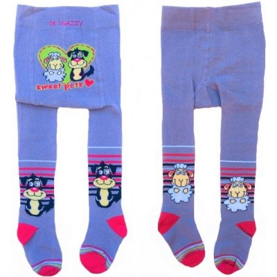 Kojenecké bavlněné punčocháčky SWEET PETS fialová – Sleviste.cz