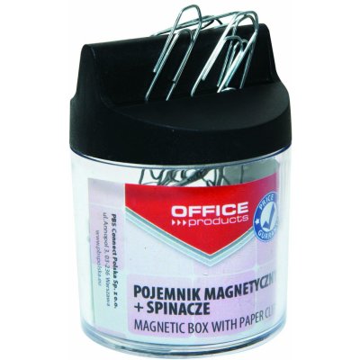 OFFICE Products Kancelářské spony, 26 mm - stříbrné [100 ks] - magnetický kelímek – Zbozi.Blesk.cz