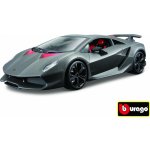 Bburago Plus Lamborghini Sesto Elemento Metallic šedá 1:24 – Zboží Mobilmania