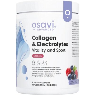 Osavi Collagen & Electrolytes Vitality and Sport, Lesní plody 390 g – Hledejceny.cz