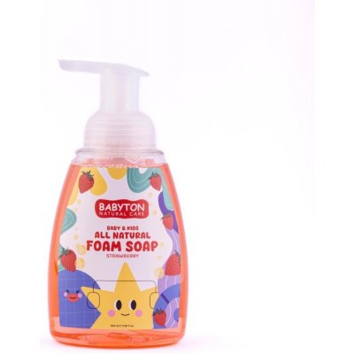 Babyton Přírodní pěnové mýdlo na ruce Jahoda 350 ml – Hledejceny.cz