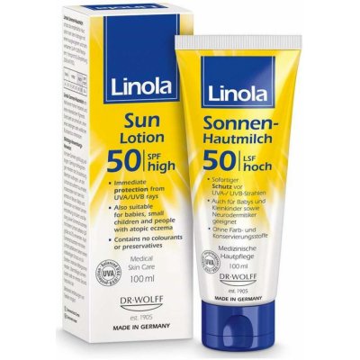 Linola Sun Lotion SPF50 100 ml – Hledejceny.cz