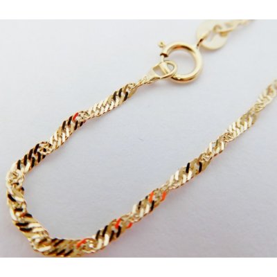 Klenoty Budín Pevný přívěskový zlatý řetízek HK6028 – Zboží Dáma