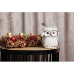 MagicHome Sova 13x16x15cm bílá péřová – Hledejceny.cz