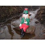 Prodex Vodník sedící na kameni střední 19 x 12 x 30 cm Prodex 0005408 – Zboží Dáma