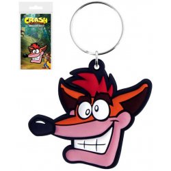 Přívěsek na klíče gumová Crash Bandicoot extra life