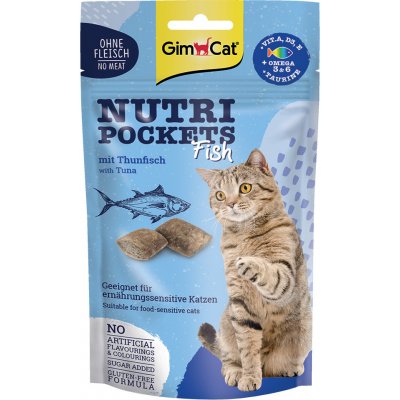 GimCat Nutri Pockets Fish s tuňákem 60 g – Zboží Mobilmania