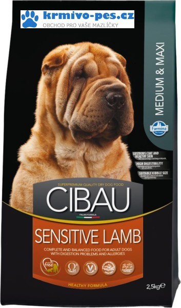 Cibau Dog Adult Sensitive Lamb & Rice Medium & Maxi 2,5 kg