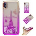 Pouzdro Candy přesýpací gelové iPhone X - Eiffelova věž – Zboží Mobilmania