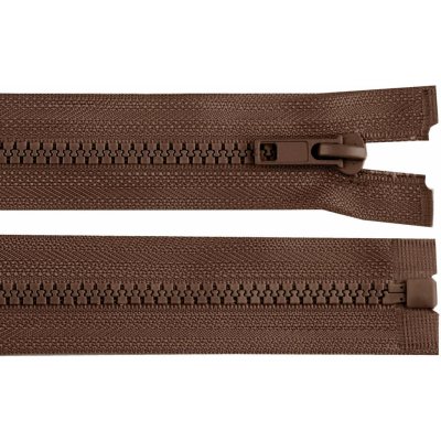Prima-obchod Kostěný zip No 5 délka 30 cm bundový, barva 304 hnědá čokoládová – Zboží Mobilmania