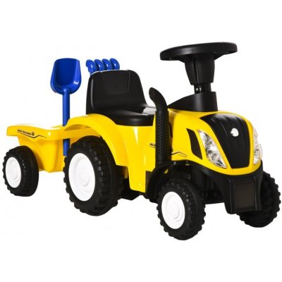 HOMCOM traktor s přívěsem žluté 91 x 29 x 44 cm