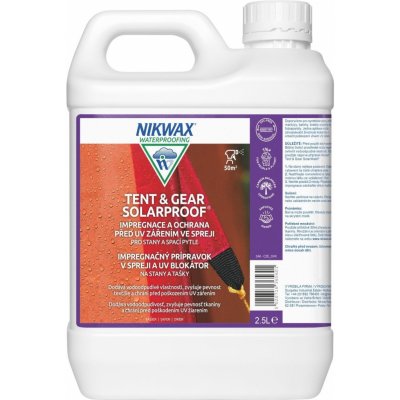 Nikwax Tent & Gear Solar Proof 2500 ml – Zboží Mobilmania