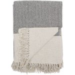 Bloomingville Přehoz z recyklované bavlny Grey 160 x 130 cm, béžová barva, šedá – Zbozi.Blesk.cz