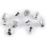 Rolničky 13x16 mm stříbrná 10ks – Zboží Dáma