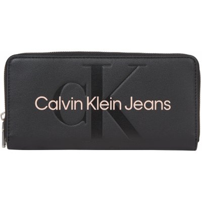 Calvin klein Jeans Sculpted Zip Around Mono K60K607634 Black With Rose 01F 00 – Zbozi.Blesk.cz