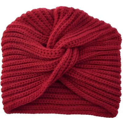 Harahu Turbanová čepice Červená – Hledejceny.cz