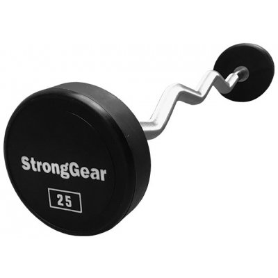 StrongGear Polyurethanová zalomená EZ bicepsová činka 17.5 kg