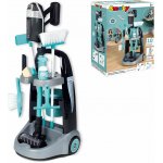 Smoby Set úklidový vozík s elektronickým vysavačem Cleaning Trolley Vacuum Cleaner a žehlicí prkno se žehličkou – Hledejceny.cz