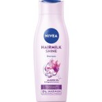 Nivea Hairmilk Shine pečující šampon 400 ml – Zboží Mobilmania